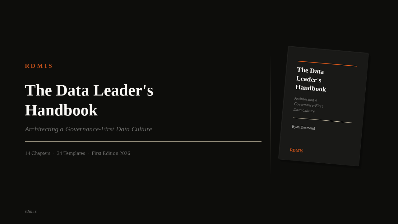 The Data Leader's Handbook